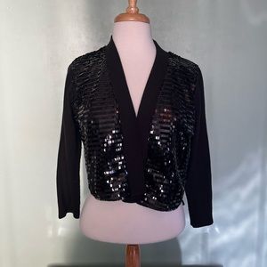 Calvin Klein black sequin sweater